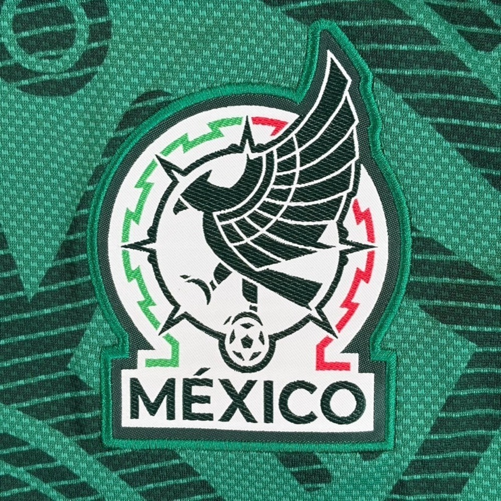 ADIDAS Mexico 26 Home Long Sleeve Jersey in Green Men Small Slim Fit NWT - Picture 4 of 12